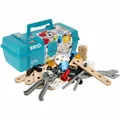 Produktbild: BRIO Builder Box 49-tlg. Werkzeugkoffer Kinder Werkzeug Holz Kleinkind Spielzeug