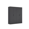 Produktbild: Rauch Möbel BARI, Kleiderschrank, Farbe Grau metallic, Breite 181 cm