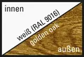 Produktbild: ARON Basic+ Terrassentür Kunststoff 1 Flügelig (Dreh-Kipp) 90x205 cm Golden Oak DIN Rechts (Förderfähig)