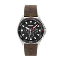 Produktbild: HUGO Multi Zifferblatt Quarz Uhr für Herren Kollektion #Fresh mit Braunes Lederarmband - 1530285