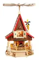 Produktbild: Weihnachtspyramide Adventshaus Bären direkt vom Hersteller im Erzgebirge #19084