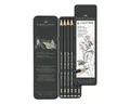 Produktbild: Faber-Castell Bleistift CASTELL 9000, (6-tlg), Härtegrade: HB, B, 2B, 4B, 6B, 8B, im Metalletui