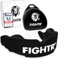 Produktbild: FIGHTR® Premium Mundschutz - ideale Atmung & leicht Anpassbar | Sport Zahnschutz für Boxen, MMA, Muay Thai, Hockey & Kampfsport | inkl. Hygiene Box