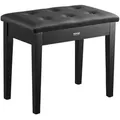 Produktbild: VEVOR Klavierhocker 560 x 350 x 485 mm, Klavierbank, Keyboard-Klavierstuhl mit gepolstertem Kissen, Ablagefach für Notenbücher, Pianobank, Hockersitz, für Schminktisch, Wohnzimmer, Schlafzimmer