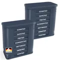 Produktbild: ® Tablettenbox 7 Tage | MADE IN GERMANY | Pillendose mit 4 Fächer - morgens m...