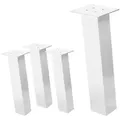 Produktbild: Ml-Design Tischbeine, Weiß, Metall, Rechteckig, 8x42x8 cm, Esszimmer, Tische, Esstische, Tischsysteme