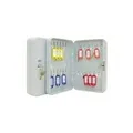 Produktbild: WEDO Schlüsselschrank für 24 Schlüssel, lichtgrau flach, aus pulverbeschichtetem Stahlblech, mit fest- (102 52437X)