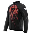 Produktbild: Dainese - Air Graphics Tex Jacket, Sommer Motorradjacke, belüftet und leicht, mit weichen Protektoren an Schultern und Ellenbogen, Mann, Schwarz/Rot Tarmac, 58