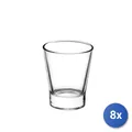 Produktbild: 8x Bormioli Rocco Kaffeebecher 6er-Set 6 Kaffeegläser 8,5 cl Transparent