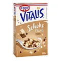 Produktbild: Dr. Oetker Vitalis Schoko Duo, 500 g Frühstücksmüsli mit Vollmilch- und weißer Schokolade