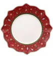 Produktbild: Villeroy Boch TOY'S DELIGHT Speiseteller Grün Rot Weiß Porzellan Ø 28,4 cm