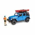Produktbild: Bruder Jeep Wrangler Rubicon Unlimited mit Kajak und Figur Spielzeug Auto