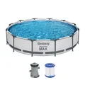 Produktbild: Bestway® Steel Pro MAX™ Frame Pool Set mit Filterpumpe Ø 366 x 76 cm, lichtgrau