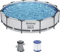 Produktbild: Bestway Steel Pro MAX Frame Pool-Set mit Filterpumpe Ø 366 x 76 cm, lichtgrau