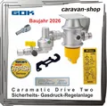 Produktbild: GOK Caramatic DriveTwo 30mbar horizontal Caravan Wohnmobil Crash-Sensor Propan