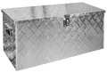 Produktbild: trucky Truckbox, Deichselbox Aluminium, Anhängerbox 15 Größen, Werkzeugkiste mit Schloss und Schlüssel, stabil und wasserdicht, Boxentyp:D120 (89 x 36 x 42 cm)