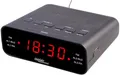 Produktbild: auvisio Uhrenradio: UKW-Radiowecker mit 2 Weckzeiten und LED-Anzeige, Schlummer-Funktion (Weckradio, Radio mit Uhr, Audio Kabel)