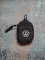 Produktbild: Volkswagen Schlüsseltasche Schwarz mit RFID-Schutz mit weißem VW Logo-Druck NEU