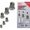 Produktbild: BGS technic 14127 Nietmuttern Sortiment M3-M10 Aluminum 150tlg in Kassette