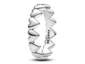 Produktbild: Pandora 193427C00-56 Reihe von Herzen Ring- Sterling Silber - Gr. 56