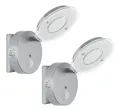 Produktbild: TRANGO LED Nachtlicht, 2er Pack 2636-024 LED Sensor Nachtlicht *NITE* in Silber mit Automatikfunktion direkt 230V mit Bewegungssensor Sicherheitslicht Steckdose Lampe, Wandlampe, Orientierungslicht, Kinder Nachtlampe