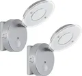 Produktbild: 2er Pack LED Nachtlicht mit Automatikfunktion Bewegungssensor silber 2636-024