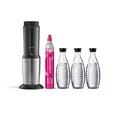 Produktbild: Sodastream CRYSTAL 3.0 Wassersprudler Vorteilspack mit 3 Glaskaraffen, schwarz 1016413490