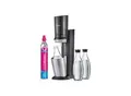 Produktbild: SodaStream Crystal 3.0 Titan Wassersprudler mit CQC CO2-Zylinder und 3x Glaskaraffe
