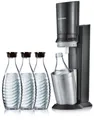Produktbild: SodaStream Trinkwasser-Sprudler Crystal 3.0 Aktionspack 3 Karaffen titan