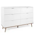 Produktbild: Sideboard GÖTEBORG - weiß - Sonoma Eiche - 120 cm breit Sideboard Kommode TV