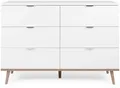Produktbild: finori Kommode Sideboard Kommode Göteborg weiß Sonoma Eiche 120 x 87 x 40 cm