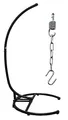 Produktbild: AMANKA Bis 150kg: XL Hängesessel Gestell Outdoor - 210cm Ständer für Hängesessel - Balkon Gestell für Sitzsack Garten Hängesessel Gestell Ständer für Hängesitz Hängekorb Gestell Ständer für Hängestuhl