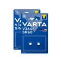 Produktbild: 2x Varta Knopfzelle Silver Oxide V364 SR60 1,55 V Batterien 2er Blister 364
