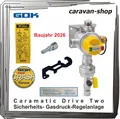 Produktbild: GOK Caramatic zwei Regleranlage 30mbar vertikal Caravan Wohnmobil Crash-Sensor