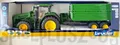 Produktbild: BRUDER 03155 Traktor John Deere 7R 350 mit Frontlader Anhänger Grün Maßstab 1:16