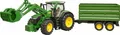 Produktbild: Bruder, John Deere 7930 mit Anhänger 3055/3155, 80,5x17,5x20 cm, 3 Teile