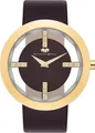 Produktbild: Rhodenwald Söhne Armband-Uhr Lucrezia Gelbgold Echtleder Dunkelbraun 10010010