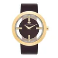 Produktbild: Rhodenwald   Söhne Damen Armband-Uhr Lucrezia aus Echtleder in dunkelbraun