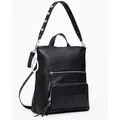 Produktbild: Desigual Rucksack Daypack Backpack Back Half Logo FW24 Pretoria 24WAKP03, Farbe:Schwarz - Schwarz