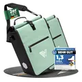 Produktbild: MIVELO 2in1 Fahrradtasche für Gepäckträger I Gepäckträgertasche wasserdicht inkl. Schultergurt - Fahrrad Tasche Set (Mint)