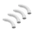 Produktbild: ARLI Kabelkanal Rohrbogen M16 90° für Elektrorohr Stangenrohr PVC Installation 16 mm (4er Pack / 4 Stück, 4-St), Beidseitig gemufft
