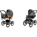Produktbild: Babylux® Classic Exclusive | 2in1 Kinderwagen Set | Olive Star | Kombikinderwagen | Kinderwagens