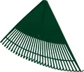 Produktbild: Kunststoff Laubbesen Riesen Laubrechen Fächerbesen 78cm breit mit 30 Zinken