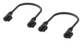 Produktbild: Corsair iCUE LINK Kabel - 2x 135mm Slim 90° - Schwarz