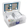 Produktbild: DIYoung 1390 Stück Elektronisches Komponenten Kit, mit LED-Dioden, Metallschichtwiderständen, Elektrolytkondensatoren Paket, Keramikkondensatoren, Transistoren, Dioden