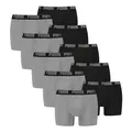 Produktbild: PUMA Herren Boxer Boxershorts Shorts Unterhosen Comfort Stretch 10er Pack, Wäschegröße:S, Artikel:-003 Grey Melange/Black