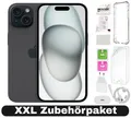 Produktbild: Apple iPhone 15 - 128GB - Schwarz Spacegrau - XXL Set - Zustand: SEHR GUT