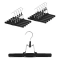 Produktbild: VonBueren Hosenbügel schwarz | 12 Stück | Metall, Polyvinylchlorid (PVC)