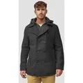 Produktbild: Indicode Kurzmantel Herren Cliff Mantel Winter Herrenmantel schwarz M (48)