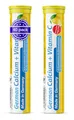 Produktbild: Calcium + Vitamin C Brausetabletten 2x20 Stk. Zitronengeschmack - 300 mg Kalzium, 75 mg Vitamin C -T&D Pharma German Calcium + Vitamin C – Made in Germany